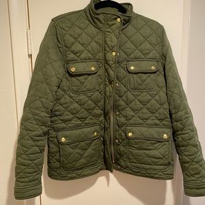 J. Crew Quilted Downtown Field Jacket - TALL Large